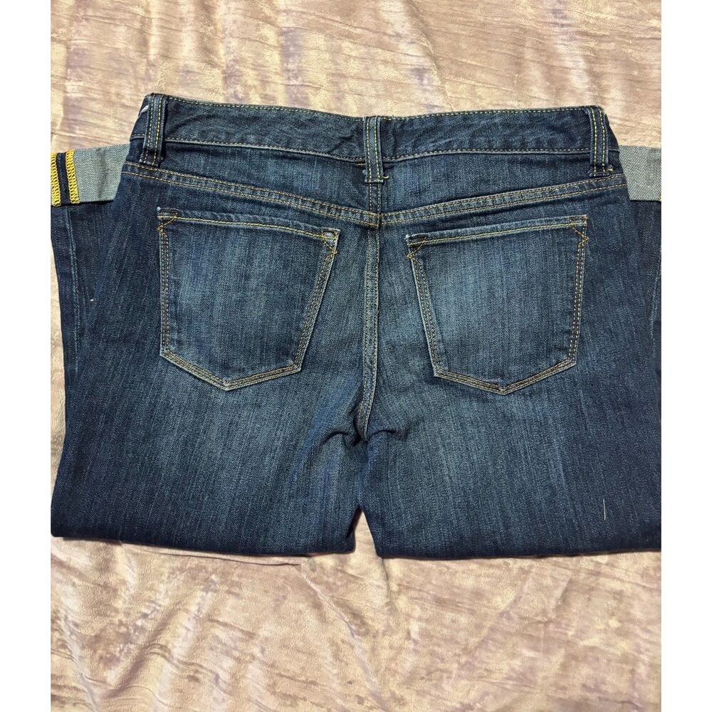 Vintage The Limited Denim Capri Jeans Women's Size 8 Cuffed Medium Dark Wash